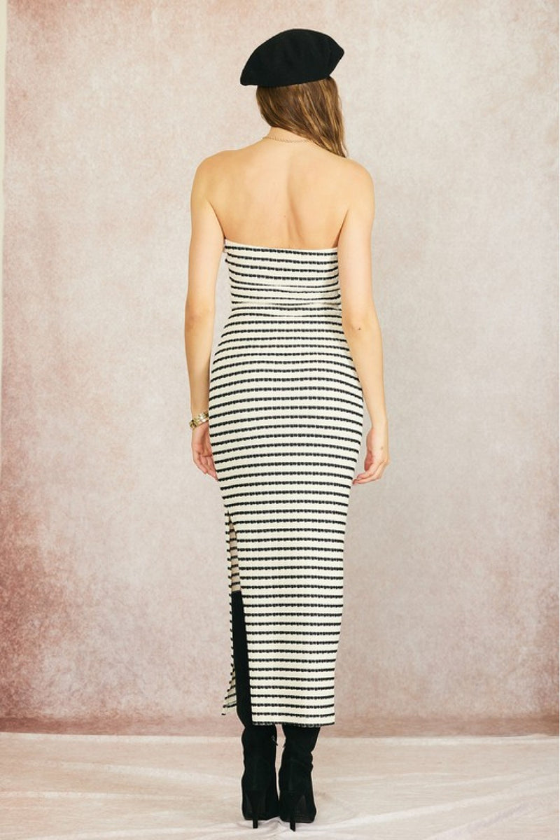 Judson Striped Dress • Black/White