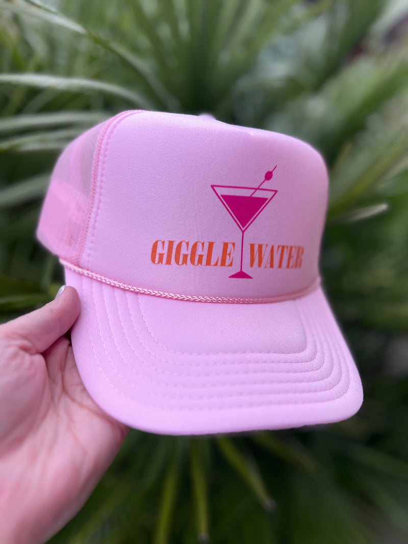 Giggle Water Foam Trucker Hat • Pink