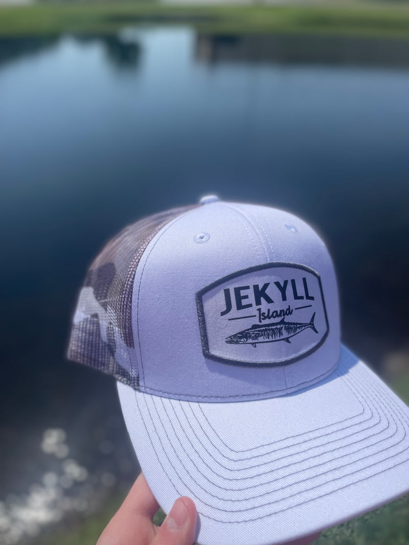 Jekyll Trucker Hat • White Camo