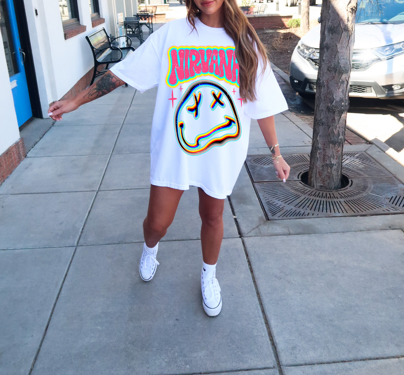Nirvana Graphic Tee White