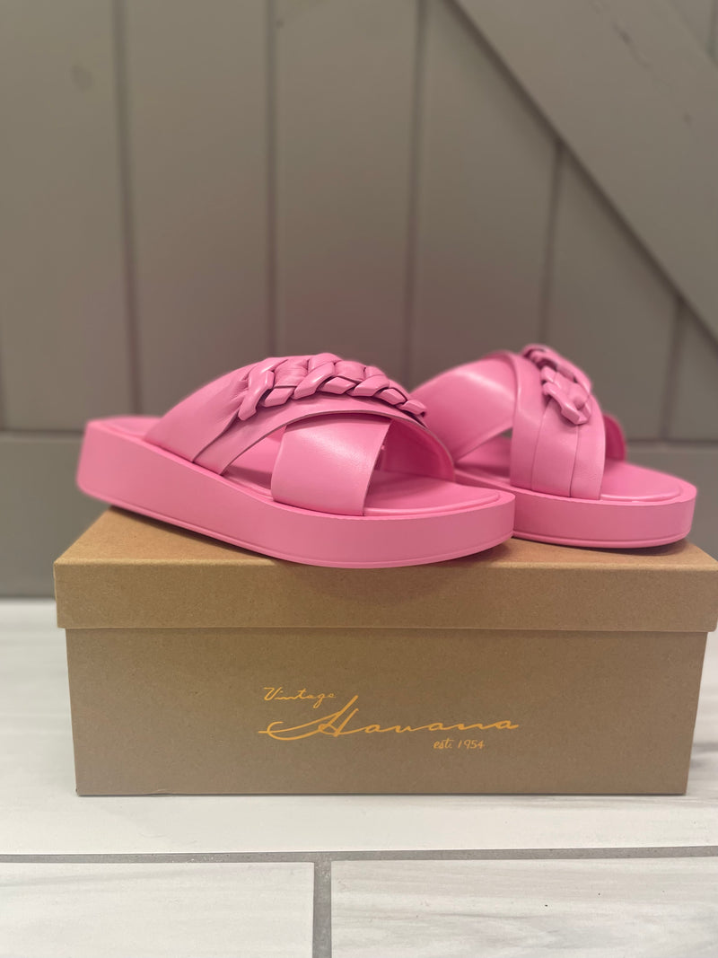 Ariana Wedge Sandals • Pink BB