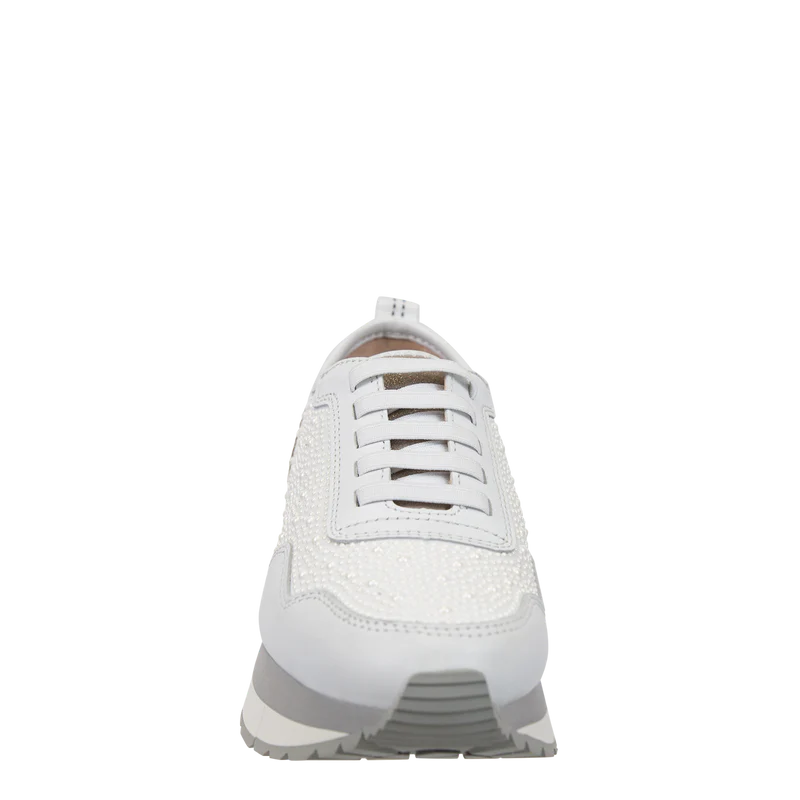 Kinetic Platform Sneaker • White Pearl