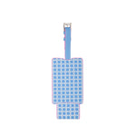 Luggage Tag • Frenchie Blue Caning
