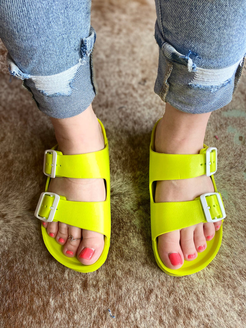 Water Slide Sandals • Lime