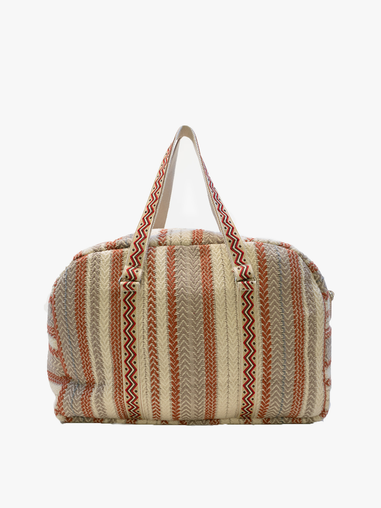 Striped Weekender Bag