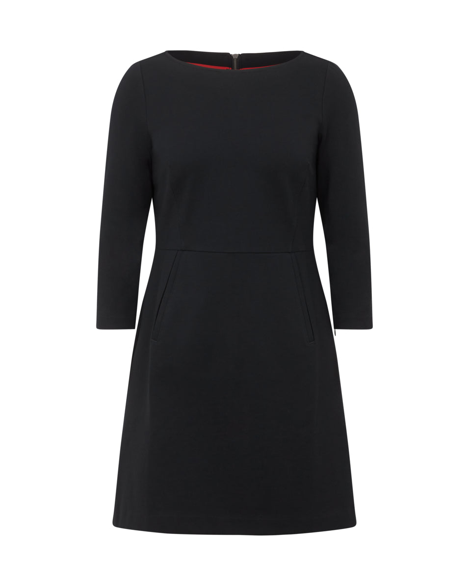 The Perfect A-line 3/4 Sleeve Dress  Classic Black