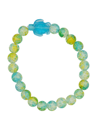Sea Turtle Tracking Bracelet • Lime & Blue
