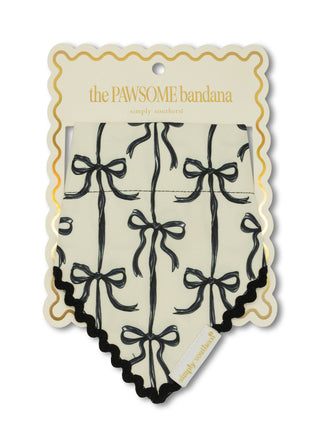 The Pawsome Bandana • Black Bows