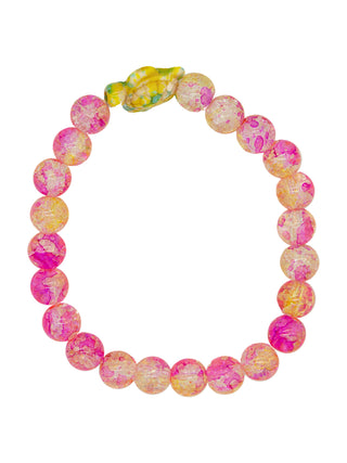 Sea Turtle Tracking Bracelet • Pink & Yellow