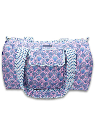 Quilted Duffle Bag • Scallop Shells