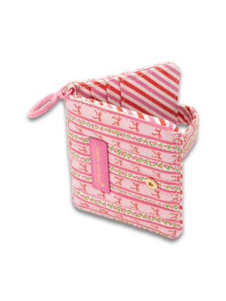 Quilted ID Wallet • Pink Bows