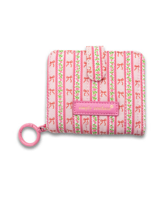 Quilted ID Wallet • Pink Bows