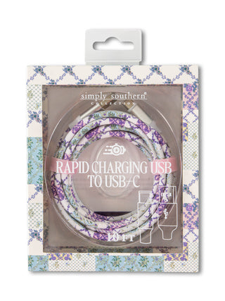10 FT USB-C Charging Cable • Patchwork