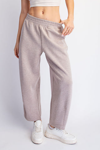 Modal Scuba Flow Barrel Pants • Heather Taupe