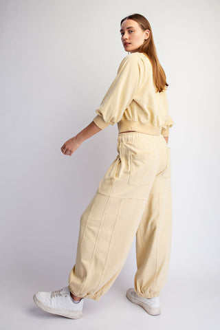 Mineral Wash Cotton Statement Set • Chamomile