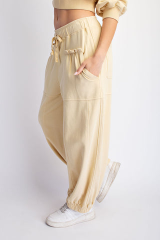 Mineral Wash Cotton Statement Set • Chamomile