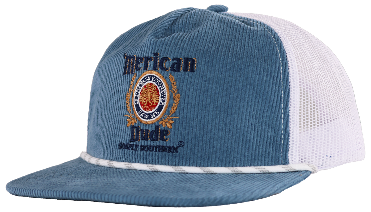 Men's Snapback Hat • Blue Merican Dude