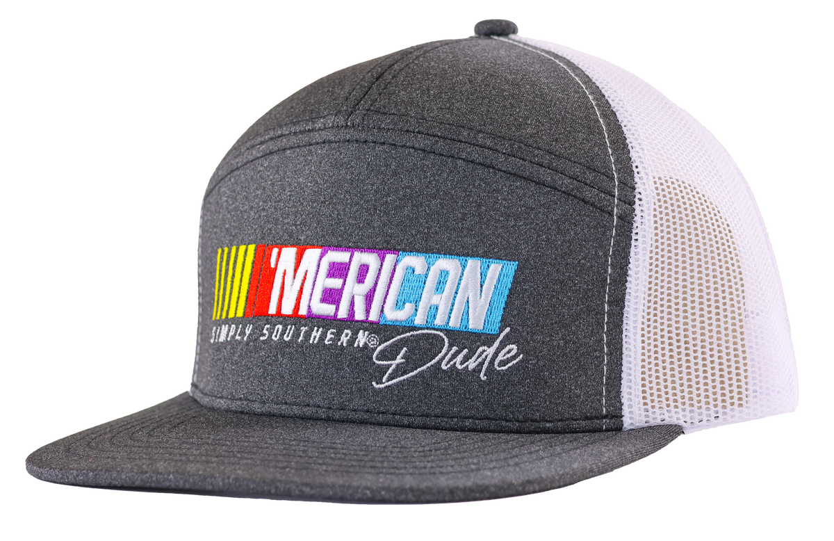 Men's Snapback Hat • Racing Merican Dude