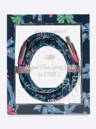 Simply Standard USB Rapid Charging Cord • 10 Foot