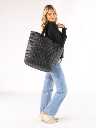 Swivel Rolling Tote • Black