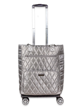 Swivel Rolling Tote • Silver