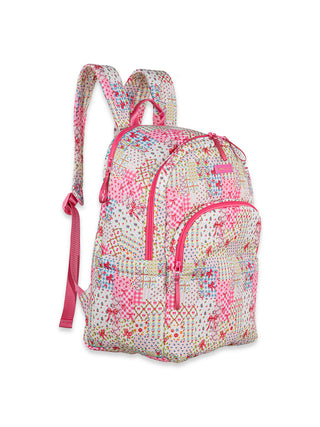 School Backpack • Pink Quilted Ribbon