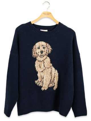 Pawsome Crew Sweater • Navy