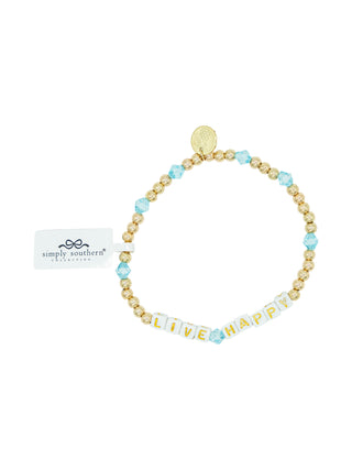 Beaded Positivity Bracelet • Live Happy
