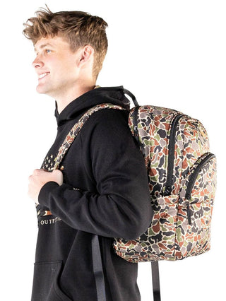 Men's School Backpack • Dark Camo