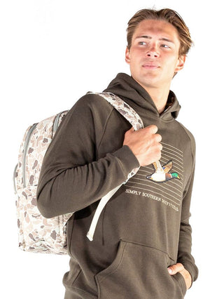 Men's School Backpack • Light Camo