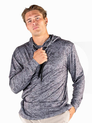 Men's Performance Hoodie • Grey Camo