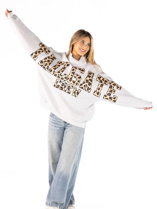 Tailgate Crew Everyday Mock Neck Sweatshirt • Grey