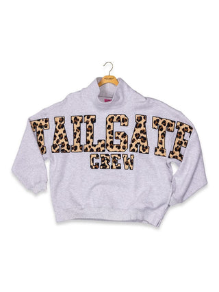 Tailgate Crew Everyday Mock Neck Sweatshirt • Grey