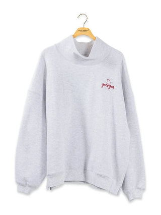 State Mock Neck Sweatshirt • Georgia