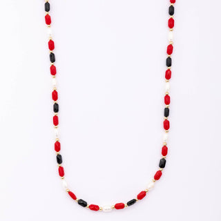 Clover Necklace • Red & Black