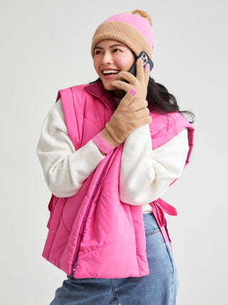 Petra Reversible Vest • Pink