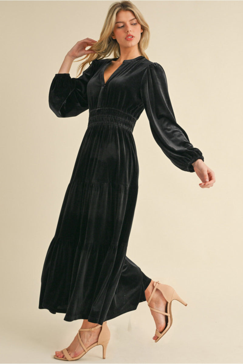 Late Night Memories Maxi Dress • Black