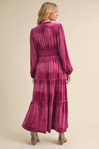 Late Night Memories Maxi Dress • Magenta