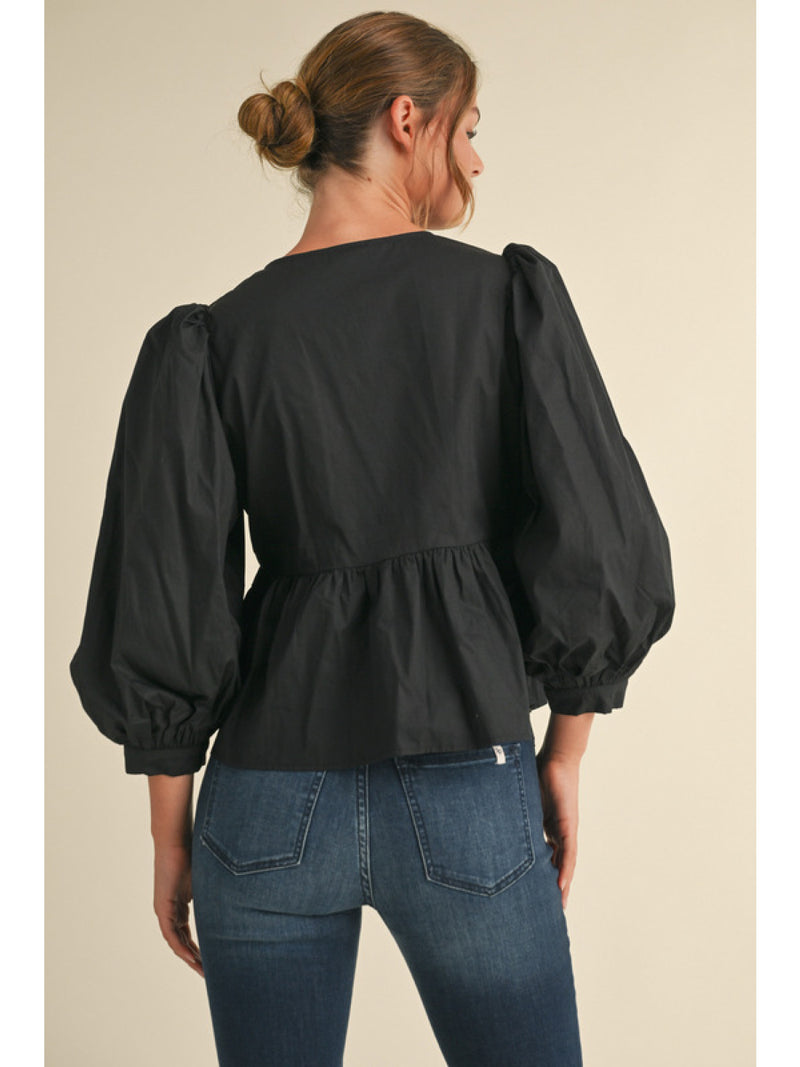 Seal The Deal Bow Top • Black