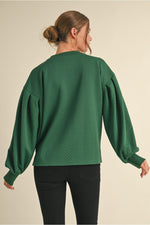 Let Them Be Textured Top • Hunter Green