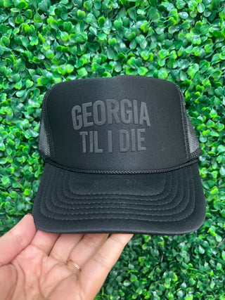 Georgia Til I Die Puff Hat • Black Out