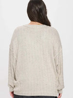 Charlee Knit Top • Taupe • Plus