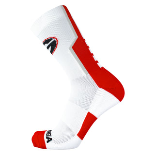 Georgia Bulldogs White Sports Performance Socks