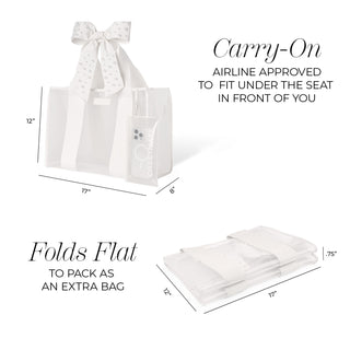 Ivory Pearl Bow Jelly Tote Bag