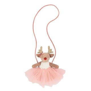 Kids Plush Reindeer Tutu Purse