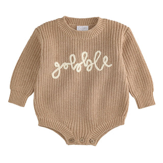 Gobble Chainstitch Baby Sweater Bubble