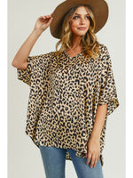 Lovely Leopard Satin Top • Animal