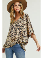 Lovely Leopard Satin Top • Animal