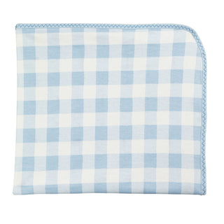 Boy Gingham Arrival Blanket • Blue