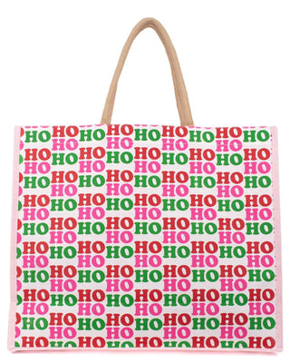 HoHoHo Juco Carryall Tote